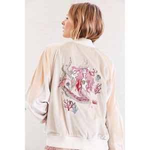 Silence + Noise On Tour Velvet Varsity Jacket